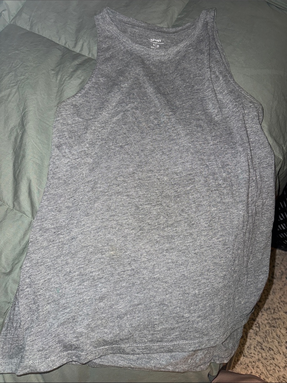 Old Navy Heather Gray Ribbed Tank